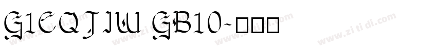 G1CQJIW GB10字体转换
